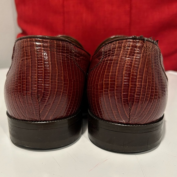 Stacy Adams Snake Skin Tassel Loafers - Picture 8 of 15